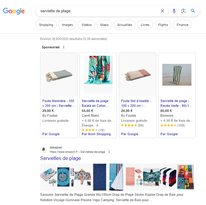 Campagne Shopping Google Ads