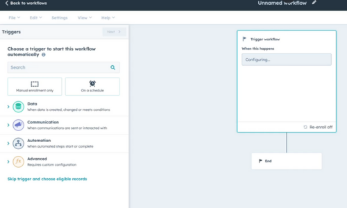 HubSpot - A new workflow creation experience marketing digital Goodness