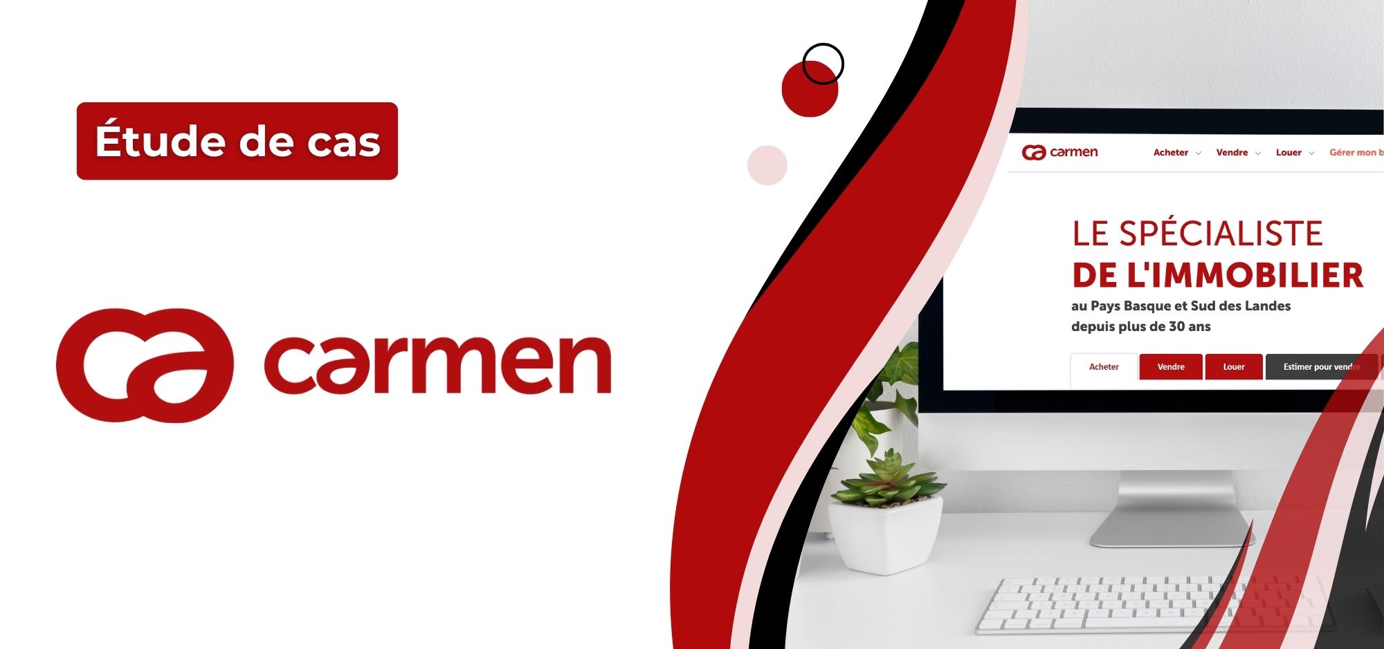 Goodness accompagne Carmen Immobilier dans la refonte de son site