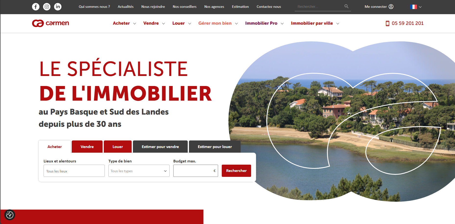 Goodness refait le site Internet de Carmen Immobilier