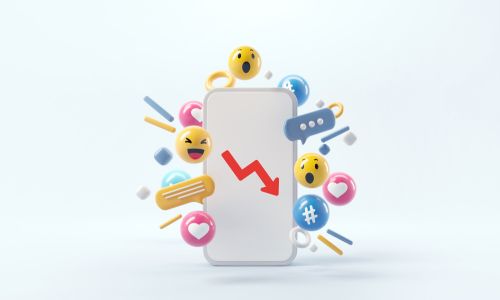 Baisse des impressions sur les réseaux sociaux